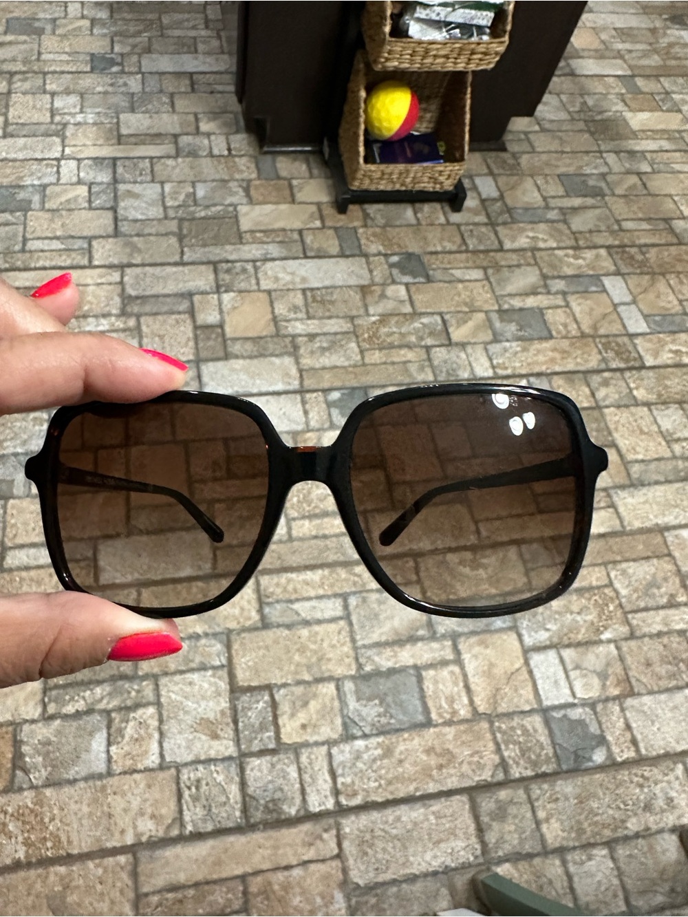 Michael Kors Oversized Square Sunglasses - Black